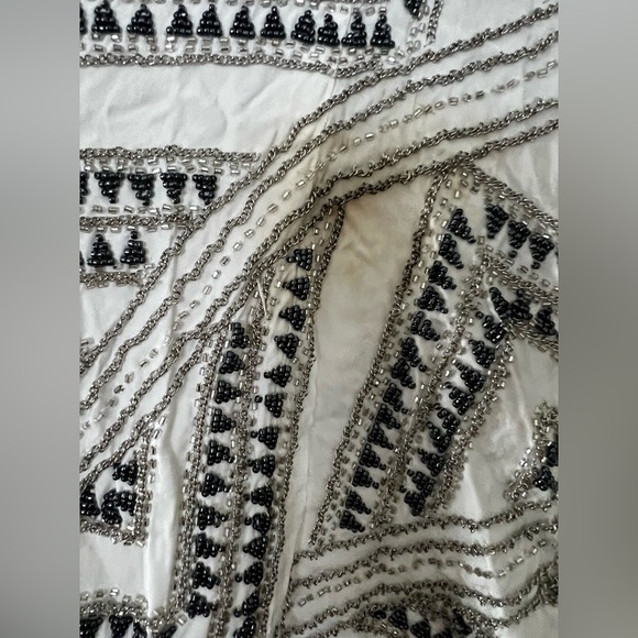 CLEOBELLA Beaded Waterfall Open Front Jacket size small - Picture 3 of 10